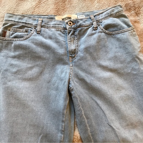 NWOT Moschino peace symbol light blue Size 31 x 28 - Picture 2 of 11